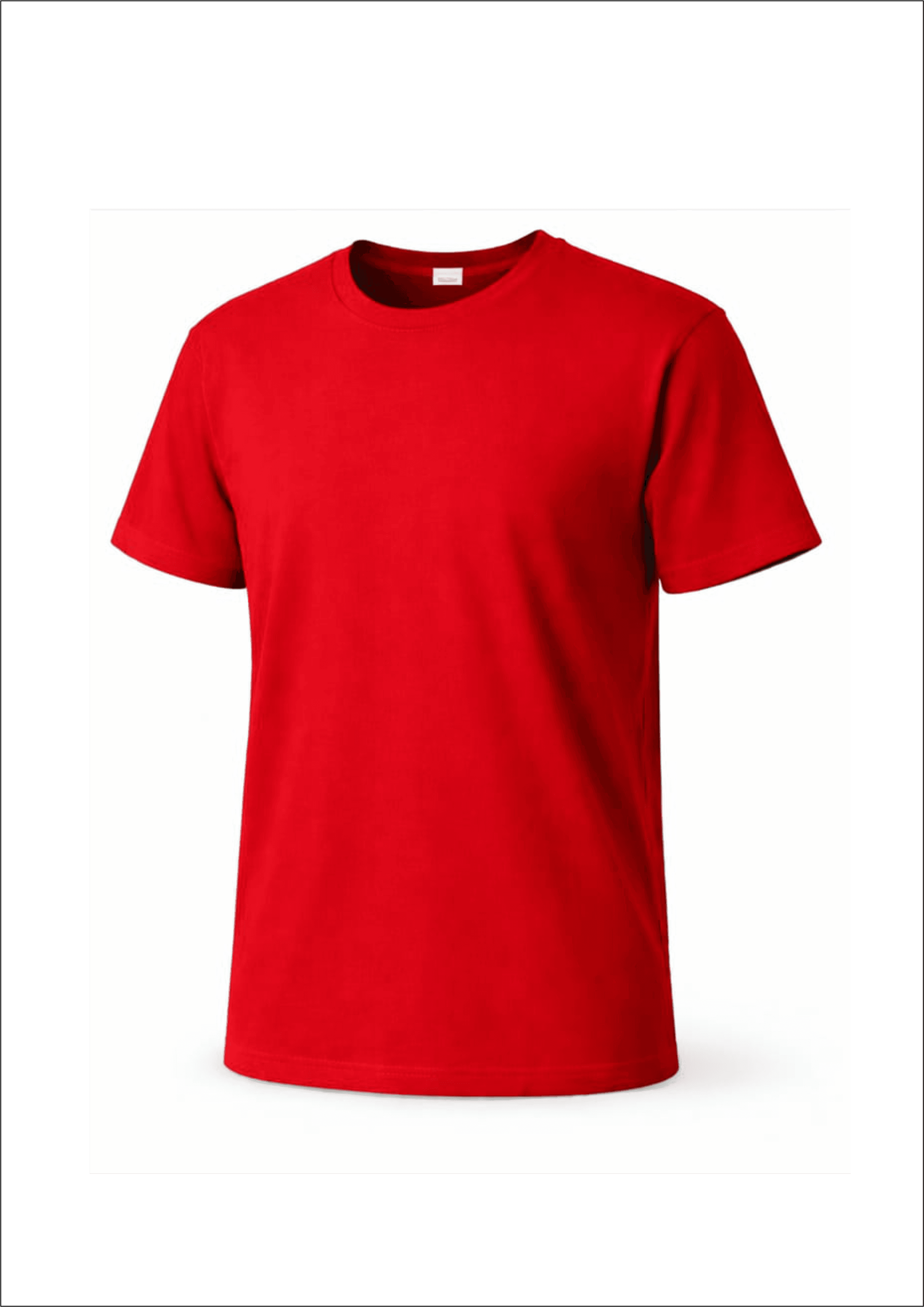 KIRMIZI TİŞÖRT BİSİKLET YAKA