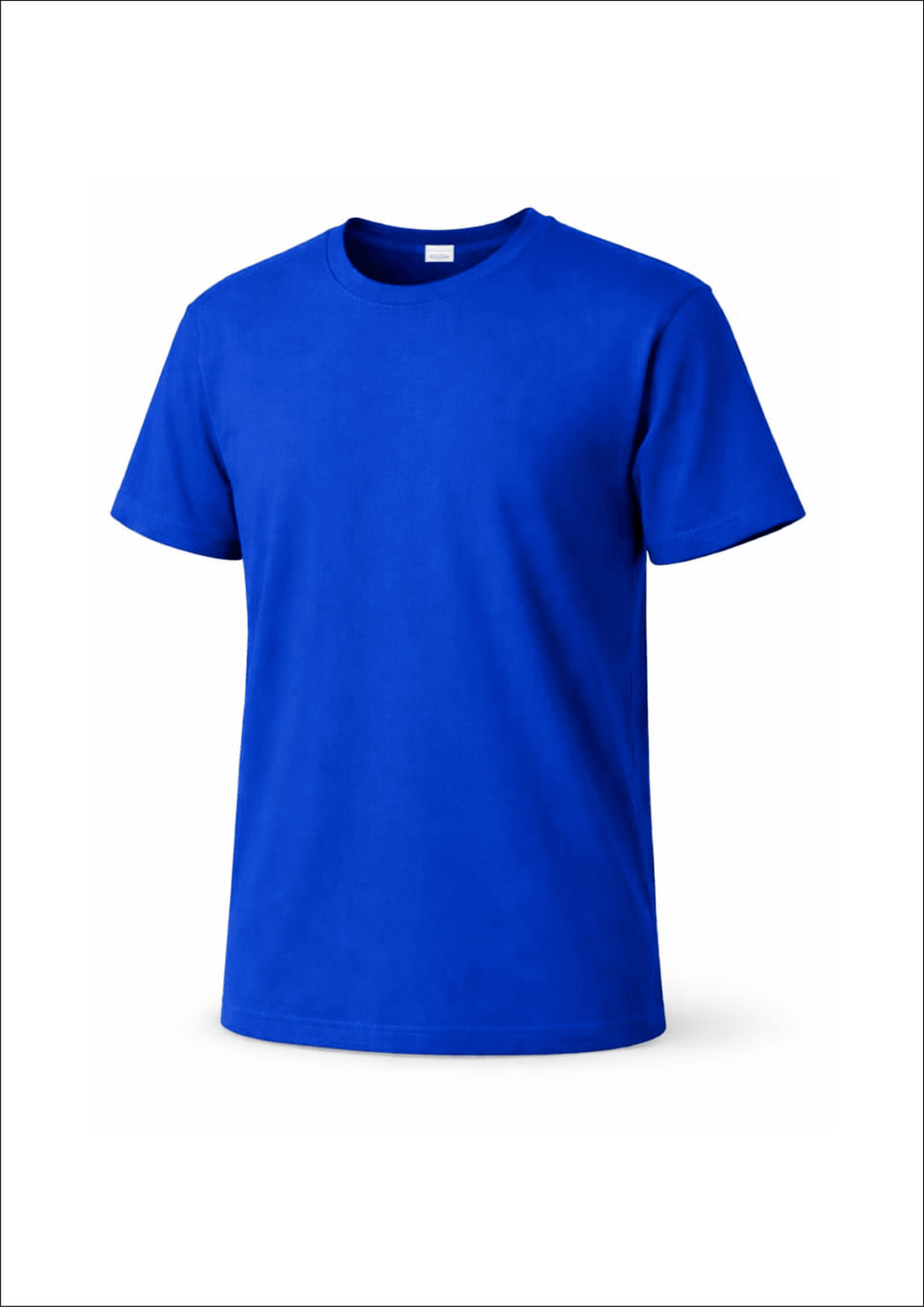 SAKS MAVİ TİŞÖRT BİSİKLET YAKA