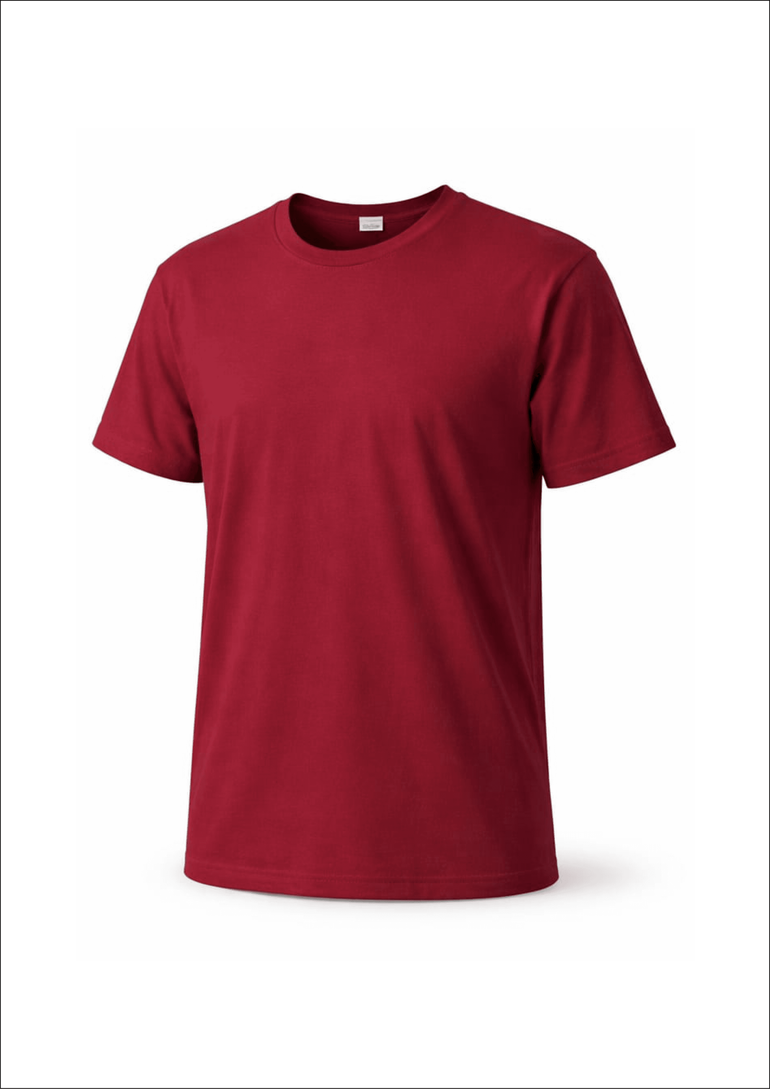 BORDO TİŞÖRT BİSİKLET YAKA